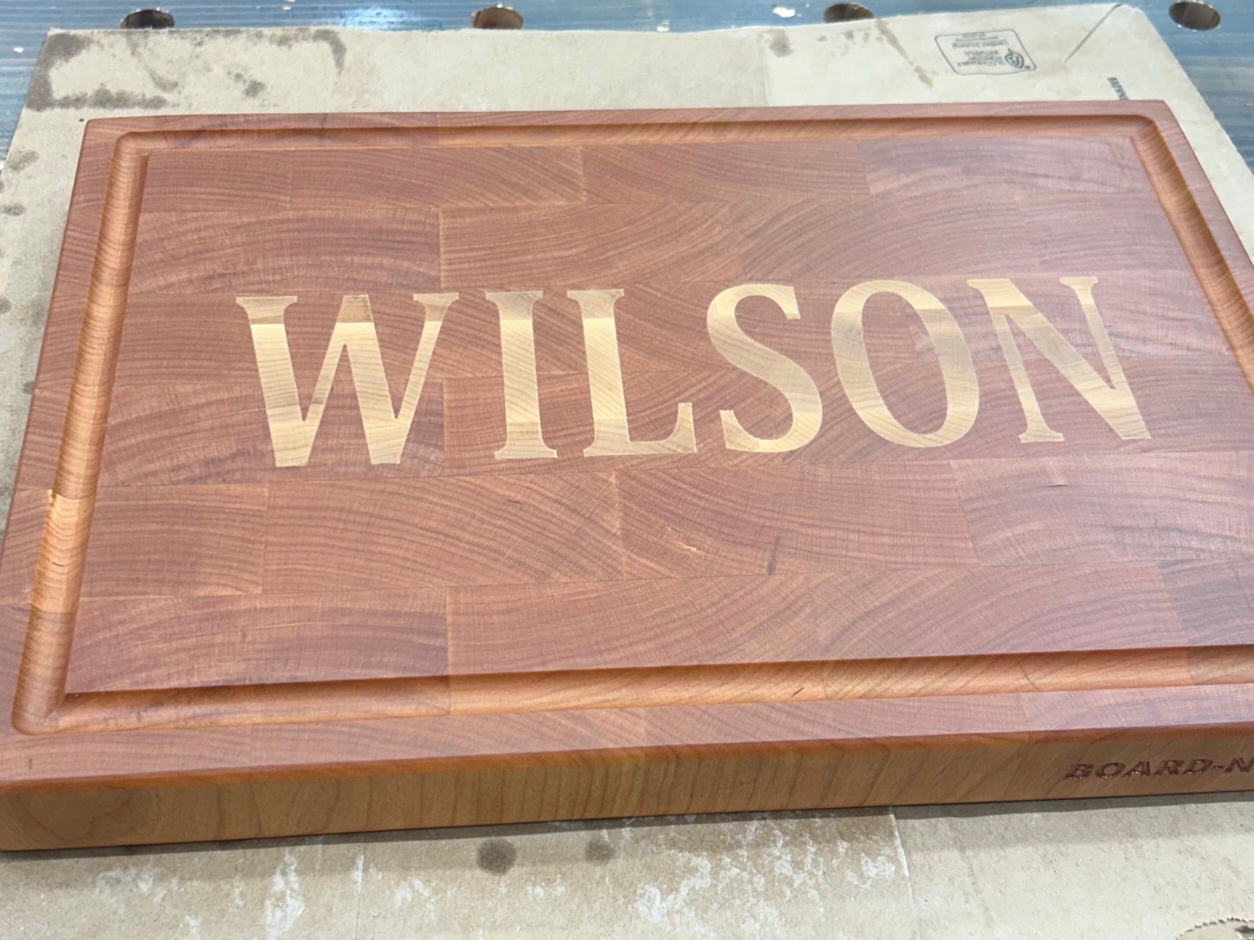 Personalized End Grain Wood Butcher Blocks